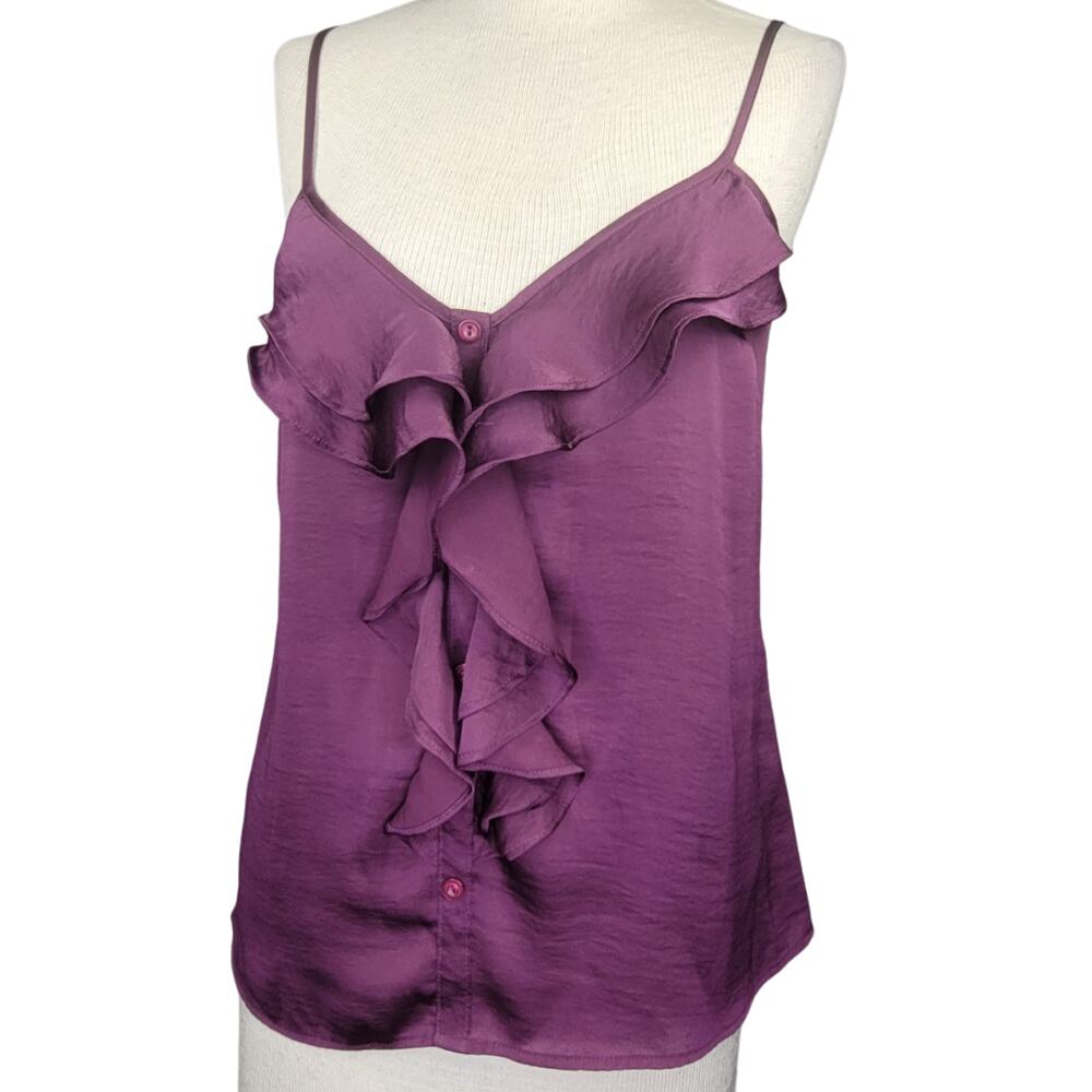 Purple Ruffle Tank Size Small